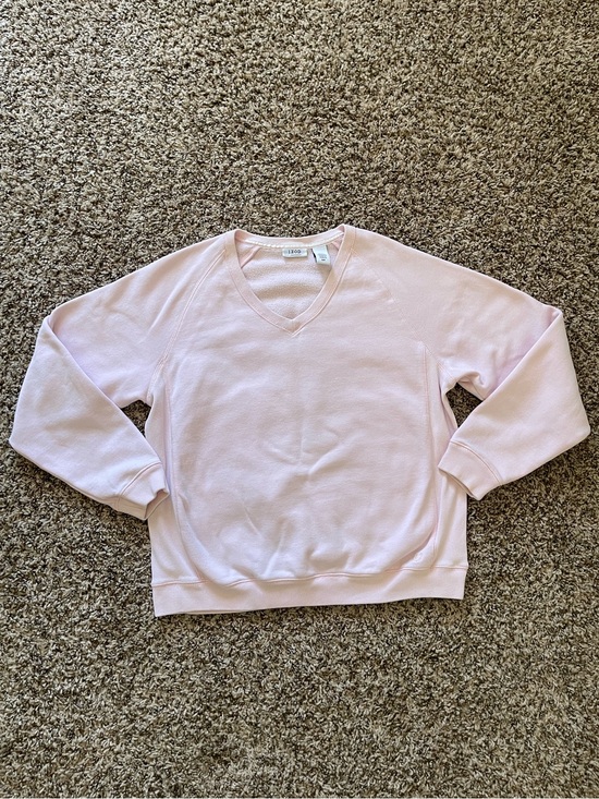 Izod Sweaters - IZOD Golf Classix Pink V Neck Sweatshirt Small S Women's Raglan Pullover‎ Solid